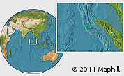 Satellite Location Map of the area around 3° 51' 2" N, 94° 25' 30" E