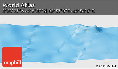 Political Panoramic Map of the Area around 3° 51' 2" N, 94° 25' 30" E