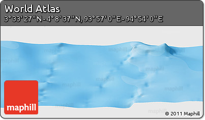 Political Panoramic Map of the Area around 3° 51' 2" N, 94° 25' 30" E