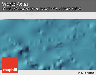 Satellite 3D Map of the Area around 3° 51' 2" N, 94° 16' 30" W