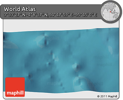 Satellite 3D Map of the Area around 3° 51' 2" N, 95° 16' 30" E