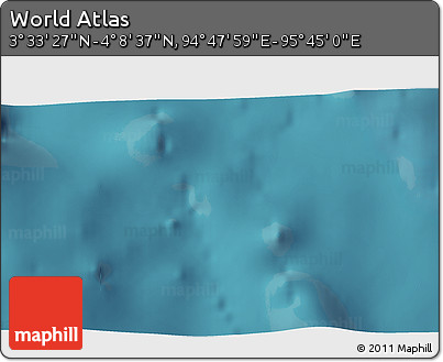 Satellite 3D Map of the Area around 3° 51' 2" N, 95° 16' 30" E