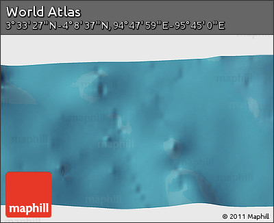 Satellite 3D Map of the Area around 3° 51' 2" N, 95° 16' 30" E