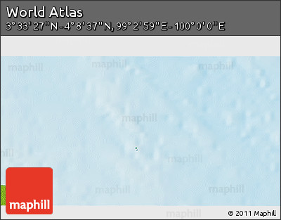 Physical 3D Map of the Area around 3° 51' 2" N, 99° 31' 30" E