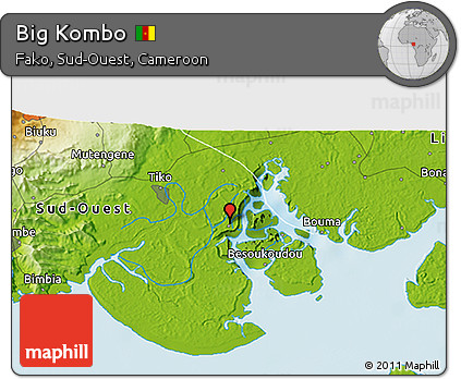 Physical 3D Map of Big Kombo