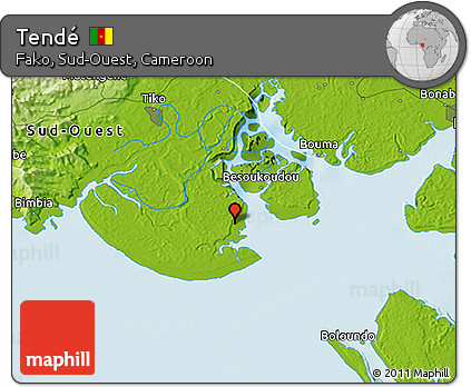 Physical 3D Map of Tendé