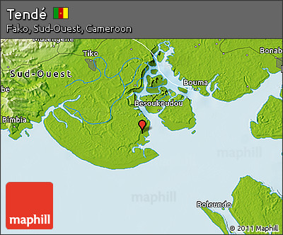 Physical 3D Map of Tendé