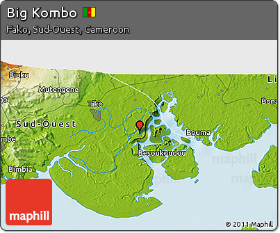 Physical 3D Map of Big Kombo