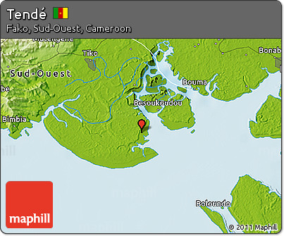 Physical 3D Map of Tendé
