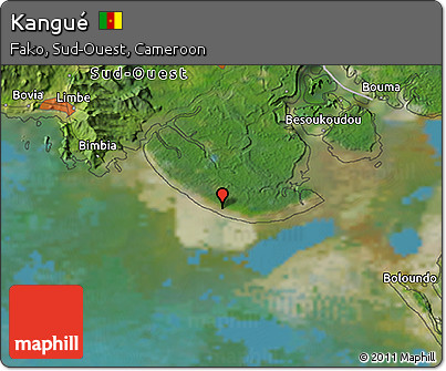 Satellite 3D Map of Kangué