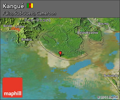 Satellite 3D Map of Kangué