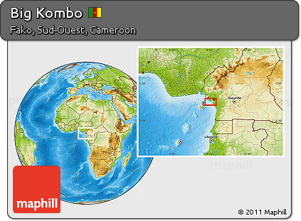 Physical Location Map of Big Kombo