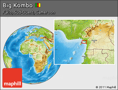 Physical Location Map of Big Kombo