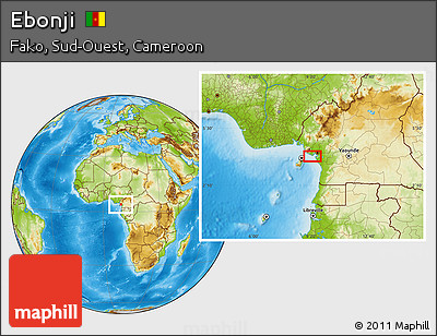 Physical Location Map of Ebonji