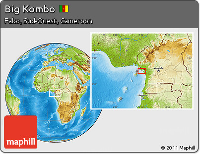 Physical Location Map of Big Kombo