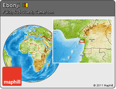 Physical Location Map of Ebonji