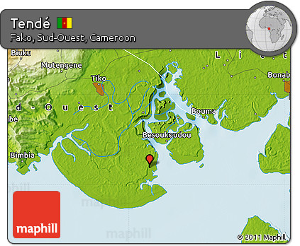 Physical Map of Tendé