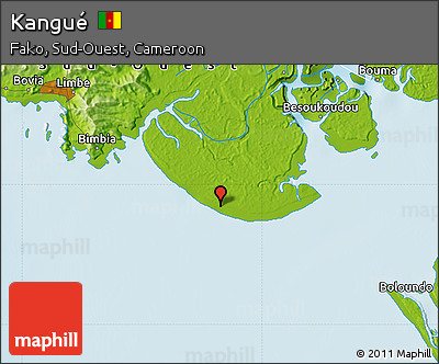 Physical Map of Kangué
