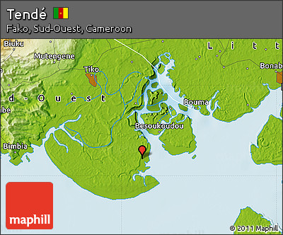 Physical Map of Tendé