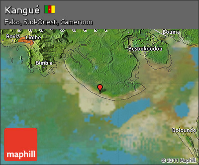 Satellite Map of Kangué