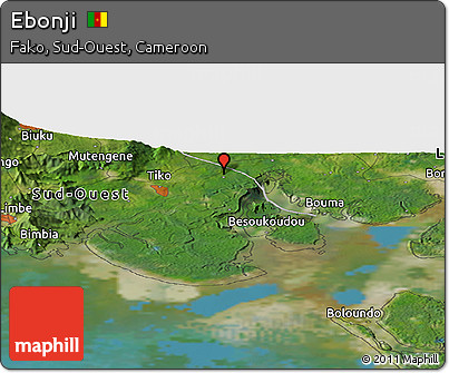 Satellite Panoramic Map of Ebonji