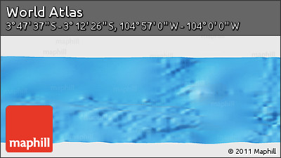 Physical Panoramic Map of the Area around 3° 30' 2" S, 104° 28' 29" W