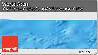 Physical Panoramic Map of the Area around 3° 30' 2" S, 104° 28' 29" W