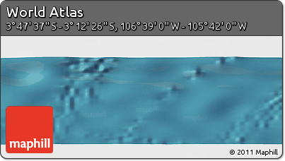Satellite Panoramic Map of the Area around 3° 30' 2" S, 106° 10' 30" W