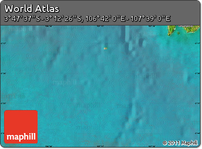 Satellite Map of the Area around 3° 30' 2" S, 107° 10' 30" E