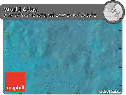 Satellite Map of the Area around 3° 30' 2" S, 108° 52' 30" E