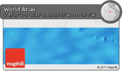 Physical Panoramic Map of the Area around 3° 30' 2" S, 112° 7' 30" W