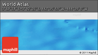 Physical Panoramic Map of the Area around 3° 30' 2" S, 112° 7' 30" W
