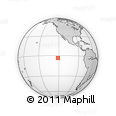 Outline Map of the Area around 3° 30' 2" S, 121° 28' 29" W, rectangular outline