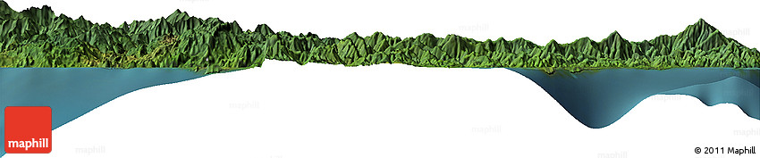 Satellite Horizon Map of the Area around 3° 30' 2" S, 126° 43' 29" E