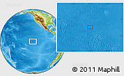Physical Location Map of the area around 3° 30' 2" S, 127° 25' 30" W