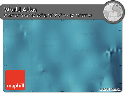 Satellite Map of the Area around 3° 30' 2" S, 12° 40' 30" W