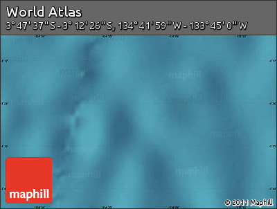 Satellite Map of the Area around 3° 30' 2" S, 134° 13' 29" W