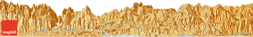 Political Horizon Map of the Area around 3° 30' 2" S, 137° 46' 30" E