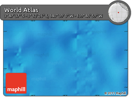 Physical Map of the Area around 3° 30' 2" S, 140° 10' 30" W
