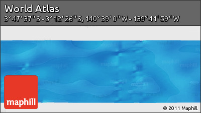 Political Panoramic Map of the Area around 3° 30' 2" S, 140° 10' 30" W