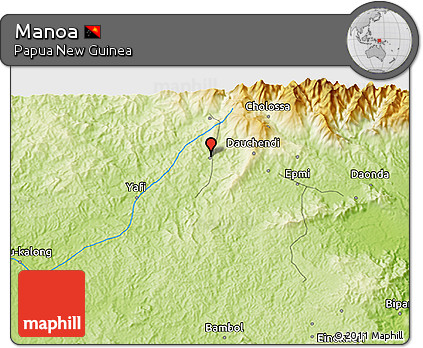 Physical 3D Map of Manoa