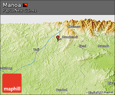 Physical 3D Map of Manoa