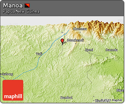 Physical 3D Map of Manoa
