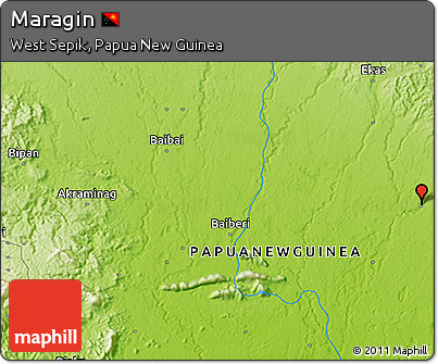 Physical 3D Map of Maragin