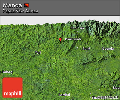 Satellite 3D Map of Manoa