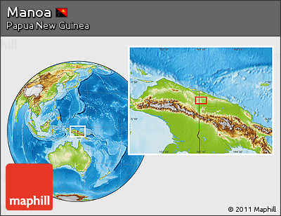 Physical Location Map of Manoa