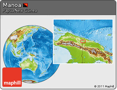 Physical Location Map of Manoa