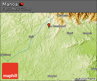 Physical Map of Manoa