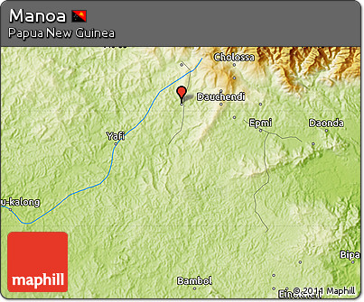 Physical Map of Manoa