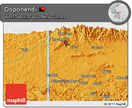 Political Panoramic Map of Doponendi